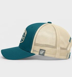 Casquette de camionneur INJAE 6 panneaux respirante et imperméable unisexe avec logo brodé sur le panneau avant, idéale pour les aventures en toutes saisons - Product Image 3