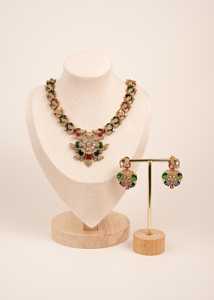 Collar de Diamantes Americanos Premium, Joyería de Lujo Estilo Bollywood, Collar AD de Lujo, Joyería Nupcial, Collar de Circonitas, Regalo para Ella - Product Image 2