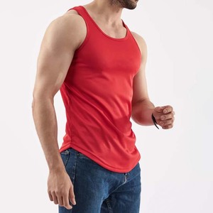 Men's 75% Cotton 25% Polyester Knitted Ice-Cool Summer Sport <b>Tank</b> <b>Top</b> Quick Dry Breathable Anti-Pilling Workout Sleeveless Neck - Product Image 3