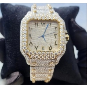 Reloj de Diamantes Moissanite Elegante de Primera Calidad para Uso Formal y Casual, Disponible para Suministro Mundial - Product Image 1