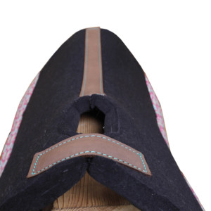 Western Black <b>Felt</b> Saddle <b>Pad</b> with Howdy Print - Product Image 5