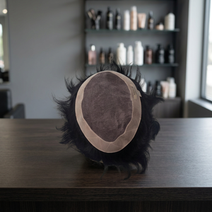 ทอปีผมแท้จากอินเดีย TAZ HAIR BANGLADESH แบบตรง ความหนาแน่น 130% ฐานลูกไม้แบบโมโน แสกกลาง ไร้รอยต่อ ขนาด 28 มม. น้ำหนัก 60-65 กรัม - Product Image 5