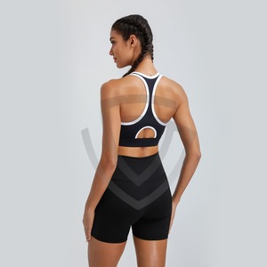 Ropa de Yoga y Fitness, Fabricación con MOQ Bajo, Ropa Deportiva Personalizada, Sujetador Deportivo Sin Costuras de Alta Sujeción para Mujer - Product Image 6