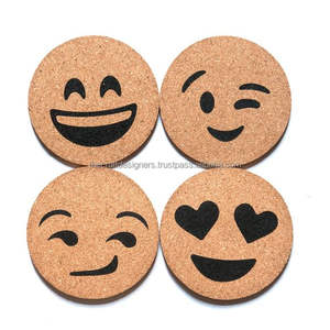 Customized Designing Coffee Coasters Set Centerpiece Display Impressive Cork Coasters & <b>Placemats</b> for All Type Glass Cup Display - Product Image 3