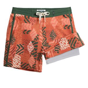 Shorts de bain pour hommes à séchage rapide, imprimé floral, vêtements de plage légers, respirants, résistants à l'eau, tissu tissé, cordon élastique - Product Image 5
