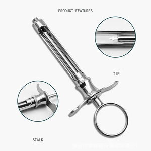 Jeringas Dentales Profesionales para Anestesia Local, Construcción Duradera de Acero Inoxidable, Agrandamiento del Pene - Product Image 2