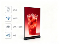 Panneau publicitaire LED pliable intelligent HD 640x1920mm