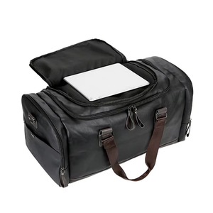 Bolsa de Viaje Deportiva de Cuero de Lujo, Personalizable con Logotipo, de Alta Calidad, con Cierre de Cremallera, Bolsa de Gimnasio Grande - Product Image 2