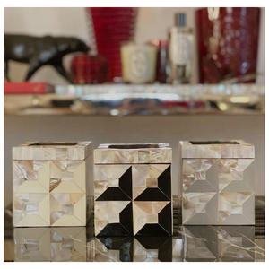 Ensemble de brûleurs à encens Bakhoor de style arabe de qualité supérieure avec plateau et boîte incrustés de nacre, Medkhan en nacre - Product Image 5