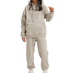 Los mejores diseños de chándal para hombre impresos de alta calidad Unisex Casual en blanco Oversize Pullover Hoodies Pantalones de chándal y conjunto de Sudadera con capucha para hombres - Product Image 1