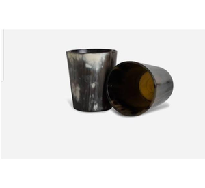 Verre à bière en corne de buffle, design décoratif fantaisie, fait main, en grès, style américain, haute qualité, quantité personnalisée - Product Image 1