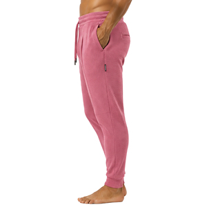 Custom Waffle Knit Trousers for <b>Men</b> <b>Slim</b> <b>Fit</b> Casual Textured <b>Joggers</b> Elastic Waist Drawstring Lightweight Daily Bottoms <b>Mens</b> - Product Image 3