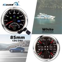 85mm OEM EDM acier inoxydable voiture tachymètre température de l'eau pression d'huile niveau du réservoir de carburant Volt odomètre KMH MPH GPS compteur de vitesse jauge