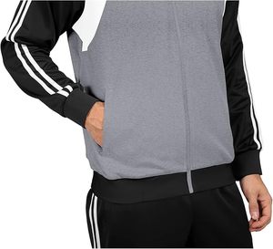 Men's Athletic Running Tracksuit <b>Set</b> Casual Full Zip Jogging Sweat Suit - Product Image 4