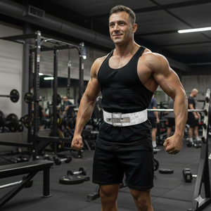 Ceinture de musculation professionnelle Rexfit Sports en cuir de vachette réglable et antidérapante pour la musculation et le powerlifting - Product Image 2