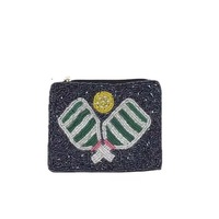 Dompet Koin Bordir Kristal Buatan Tangan Berhias Manik-Manik Warna-Warni untuk Remaja, Dompet Kain Kustom dengan Ritsleting, Fashion Anak-Anak Grosir