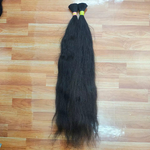 Extensions de Cheveux Naturels Vierges de Luxe du Sud de l'Inde, 100% Cheveux Humains, Lisses, Remy, Permables, de 18 à 40 Pouces - Product Image 1