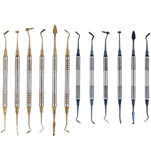 Kit de 6 uds., instrumento de llenado compuesto Dental, restaurador recubierto de titanio azul, instrumentos de acero alemán, de Zarnab Surgical - Product Image 6