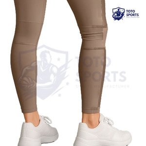 Tissu respirant, coupe ajustée confortable, toucher doux, meilleur fournisseur, longue durée de vie, élastique, logo personnalisé, leggings taille haute pour femmes - Product Image 6