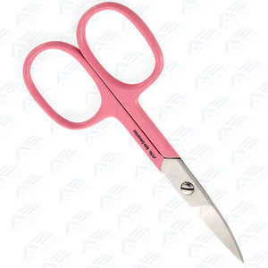 Ciseaux à ongles en acier inoxydable pour manucure, pédicure et cuticules, ciseaux à ongles de qualité supérieure, manche rose, ciseaux à ongles de 4 pouces - Product Image 3