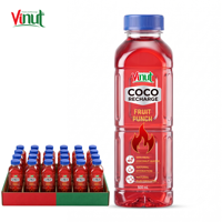 Fruit Punch Coco Recharge Drink Puree smaak 500ml voor PET fles - 90% kokoswater, laag in vet