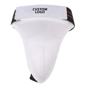 Protège-entrejambe de boxe en cuir PU 2026, contraste de couleurs blanc/noir/rouge, service OEM, qualité supérieure, léger, durable, personnalisable - Product Image 1