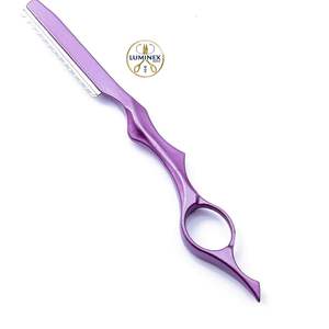 Ensemble de ciseaux de coiffure avec étui en cuir pour rasoir, ciseaux de barbier et ciseaux à effiler les cheveux - Product Image 3