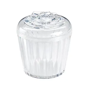 Kwang Hsieh Flower Muffin Style Clear Plastic Slime scatola di imballaggio trasparente