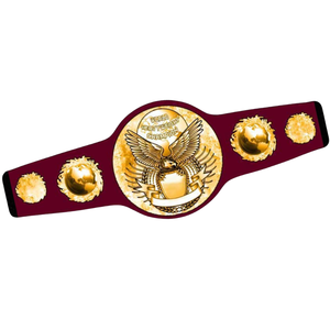 Cinturón de Campeón Mundial de Boxeo con Emblema Dorado, Cinturón de Título de Cuero Personalizable de Primera Calidad para Coleccionistas - Product Image 4