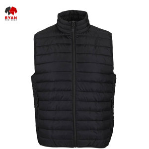 เสื้อกั๊กขนปลาปักเป้าสำหรับผู้ชายผ้าสวมใส่สบายและระบายอากาศได้ดีพร้อมซิปโลโก้ตามสั่ง - Product Image 1