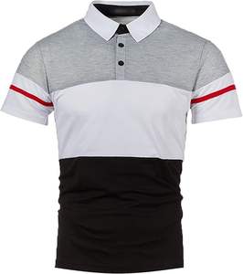 Chemises en coton pour hommes avec logo personnalisé, tricotées, respirantes, coupe ajustée, vente en gros OEM en vrac - Product Image 4