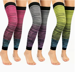 HAWK SPORTS INDUSTRIES Chauffe-jambes en mélange de Spandex, antidérapant, respirant, à enfiler, unisexe, toutes saisons, soutien pour les gonflements et les entorses - Product Image 1
