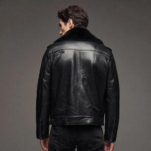 เสื้อแจ็คเก็ตหนังขนสัตว์คุณภาพสูงสำหรับผู้ชาย - Product Image 6