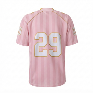 Custom Sublimated Sports Jersey Player Name Football Uniform Team Wear <b>Athletic</b> Apparel 100% Polyester V-neck Short Sleeve Plus - Product Image 4