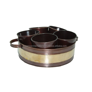 Ensemble de jardinières de luxe de trois pièces avec plaque pour accessoires de plantes florales de jardin et de restaurant à la maison - Product Image 3