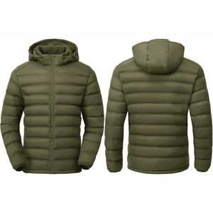 Chaqueta Acolchada para Hombre, Nueva Colección 2026, Color Personalizado, Bordado de Camuflaje, con Capucha, Resistente al Viento y al Agua - Product Image 1