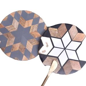 Royal Fusion Soporte de pastel de resina de madera hecho a mano con base de metal Bandeja de exhibición de lujo para bodas Fiestas y decoración festiva del hogar - Product Image 3