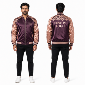 Chaqueta de Satén para Hombre, Personalizada, al por Mayor, Cómoda, Transpirable, Suave, de Calidad, Ropa, Prendas, Textiles, Personalización - Product Image 6