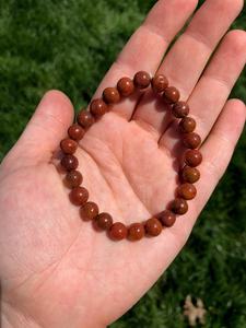 Pulseras Ajustables Elásticas con Cuentas de Piedra de Ojo de Tigre Rojo Natural, Cristal Curativo, Resistentes a la Fatiga, para Hombre y Mujer, OFERTA - Product Image 3