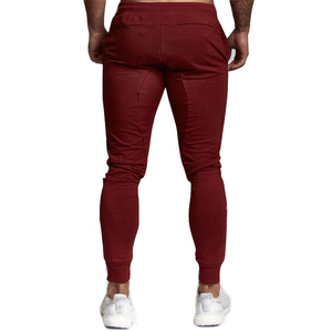 Pantalon de survêtement en coton éponge français personnalisé pour hommes, pantalon de survêtement en toile à rayures pour l'entraînement physique - Product Image 4