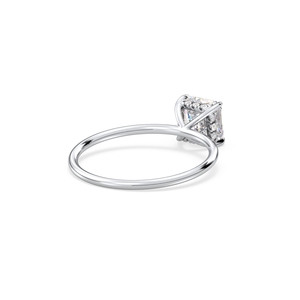 Bagues halo cachées REYES personnalisées en or massif 14 carats avec diamants HPHT CVD cultivés en laboratoire pour femmes, certifiées IGI, bijoux fins de fiançailles - Product Image 4