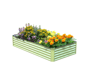 Spacious <b>Metal</b> Garden Raised Bed with Customized Design for Advanced Vegetable Herb and Flower Growing - Product Image 3