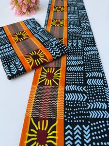 Tissu en coton imprimé Ankara africain élégant pour la couture, les loisirs créatifs et la mode par Hitjem Export Island Supplier - Product Image 2