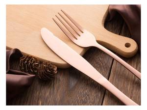 Cubertería Personalizada FORK en Oro Rosa, Regalo para Ella, Mamá, Cocina, Dama de Honor, Despedida de Soltera - Product Image 3