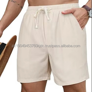 Pantalones Cortos Deportivos para Hombre, Casuales, Clásicos, con Logotipo Frontal, Estilo Urbano, Transpirables, de Secado Rápido, 100% Algodón Ecológico, con Cordón Ajustable - Product Image 1