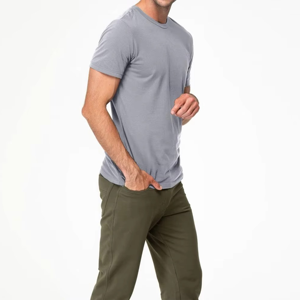 Camiseta Casual de Manga Corta para Hombre, Material Suave y Transpirable, Diseño con Estampado Único, Corte Holgado, Uso Diario, Estilo Urbano Moderno - Product Image 3