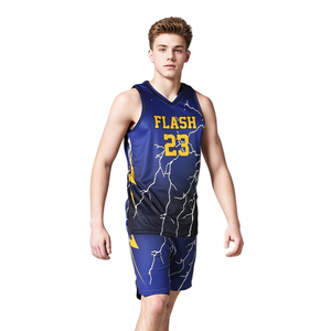 Uniforme de Baloncesto Sublimado Personalizado Dry Fit, Antiencogimiento, Transpirable, Conjunto de Camiseta y Pantalones Cortos de Baloncesto Sublimados, Precio Bajo de Fábrica - Product Image 1