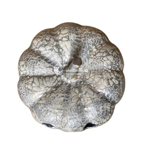 Décor de citrouille coquille d'oeuf durable fait à la main, centre de table d'automne coquille d'oeuf mosaïque citrouille Halloween en gros - Product Image 4