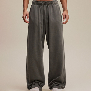 Pantalon de jogging décontracté pour homme en molleton ample avec cordon de serrage, taille élastique, 100 % coton, écologique et respirant - Product Image 6
