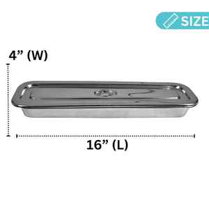Caja de Desinfección para Catéteres, Bandeja de Acero Inoxidable para Esterilización de Instrumentos Quirúrgicos Hospitalarios, Caja con Tapa para Catéteres, Personalizable - Product Image 4